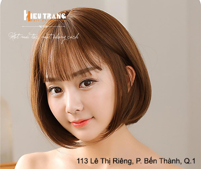 Tóc ngắn uốn cụp mái thưa mang vẻ đẹp của cô nàng hiện đại